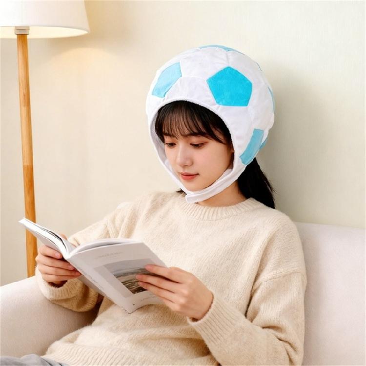 Soccer Themed Headgear Cap Comfortable Cotton Football Headpiece Washable For Adults Kids Sports Event Family Gathering
