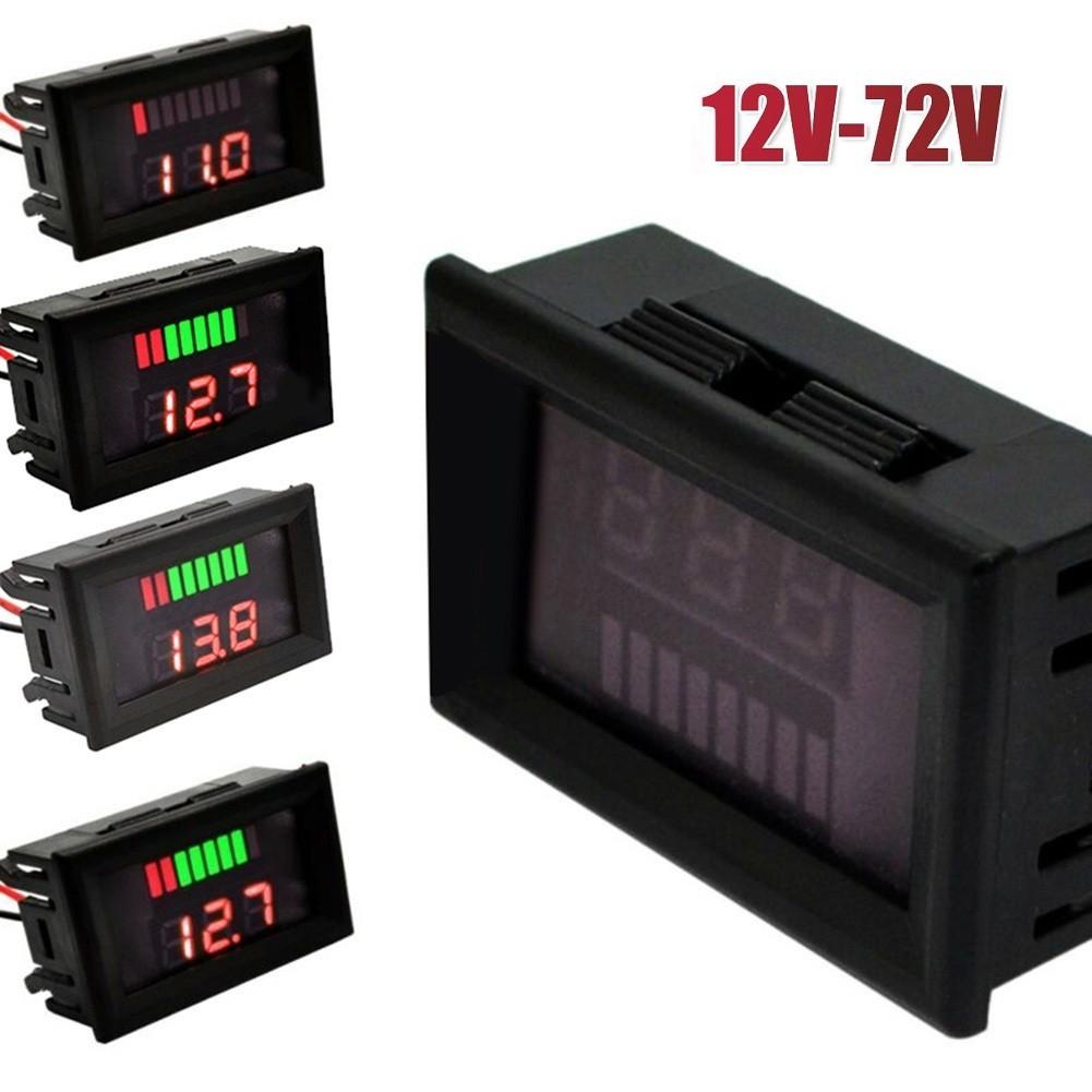 

Motorcycle Voltmeter Assembly Digital Electric Car червоний