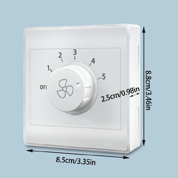 Ceiling Fan Surfaces Mount Speed Controller 5 Position Adjustment Household Fan Control Panel 86 Type Fan Speed Regulator
