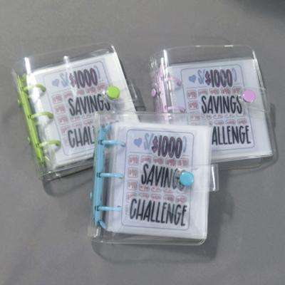 100 Days $1000 Savings Challenges Book Saving Money Binder Mini Saving Loose-Leaf Notebook Cash Budget Organizer Save Money Game
