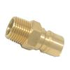 Quick Connecting Propane Fitting Brass Plug for Gas Appliances with Safety Features Outdoor Cooking Accessories