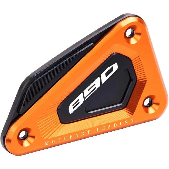 Motorcycle CNC Front Brake Master Cylinder Reservoir Cover for 890 SMT 2023-2024 Enhanced Protection 890 SMT Accessories оранжевый