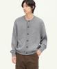 Intempomood Cottage Round Neck Cardigan_Gray