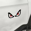 3D Angry Red Eyes Modeling Car Sticker Car Decorative Accessories Sunscreen Waterproof Sticker Motorbike Helmet Reflective Decal