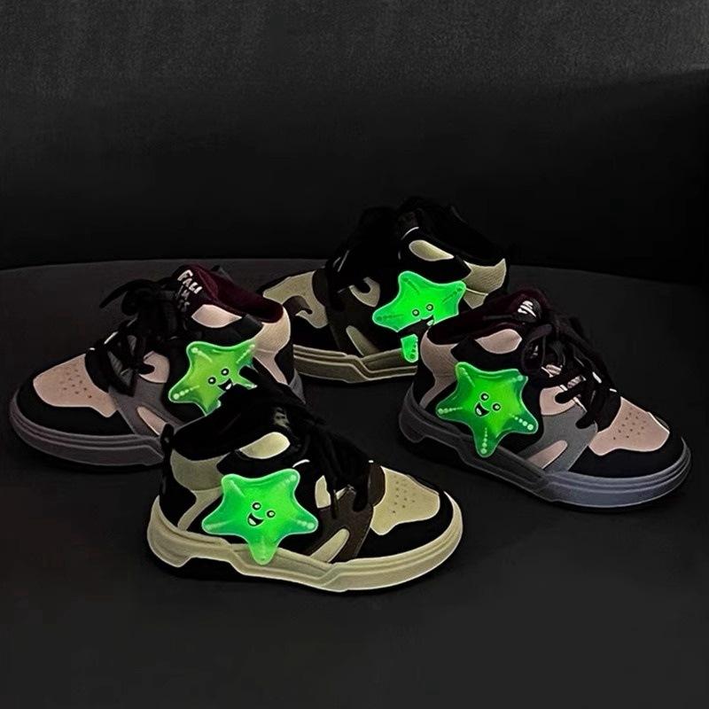 Kid Sport Shoe Boy Winter Luxury  Night Glow Kid Shoe Fashion Girl Shoe Children Tennis Shoe Skateboarding Shoe Women Sport Shoe