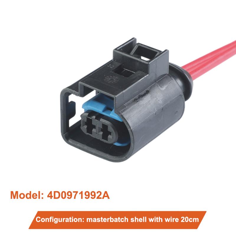 1pc 2 Way Assembly Auto High Pressure Oil Pump Electric Wire Harness Sockets For 4D0971992 Car Electrical Plug