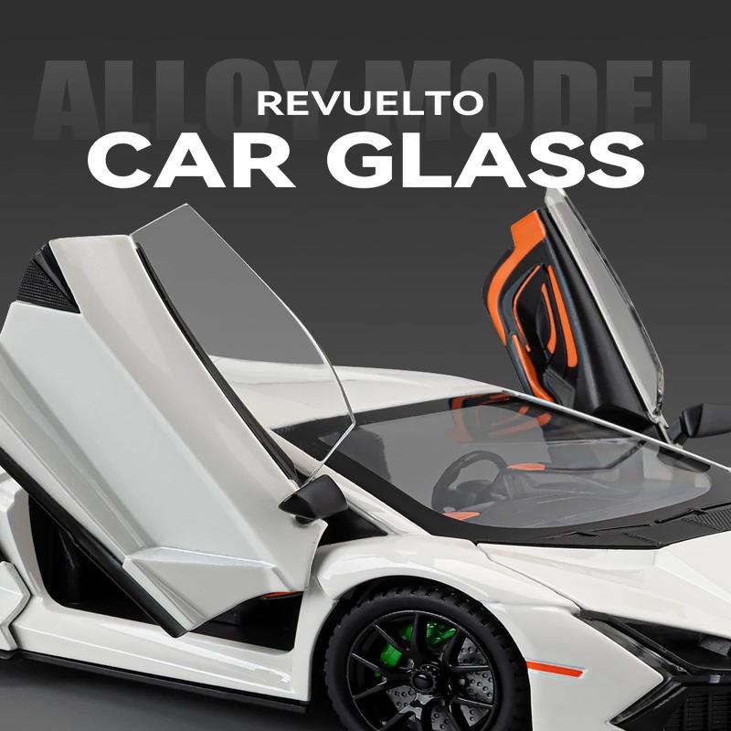 1:24 Lamborghini Revuelto Super Sports Car Alloy Car Die-cast Toy Car Metal Toy Car Model Sound and Light Pull Back Collection Children's Toy