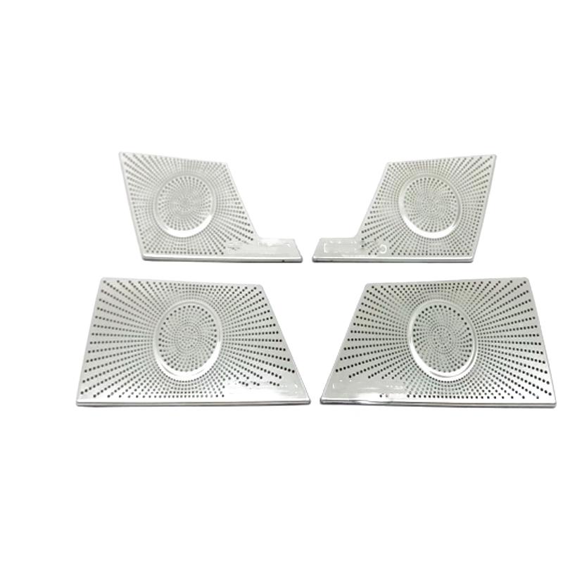 For VW Volkswagen Atlas Teramont 2017- Interior Speaker Cover 4 Door Loudspeaker sound Pad Trim door handle bowl cover