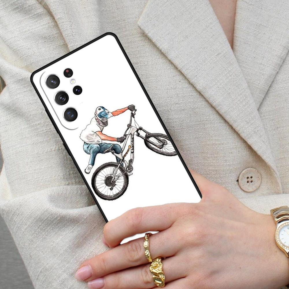Bike Bicycle Cycling SOFT Cell Phone Case for Samsung Galaxy S26 Ultra S25 S24 S23 S22 S21 S20 Note10 Cover