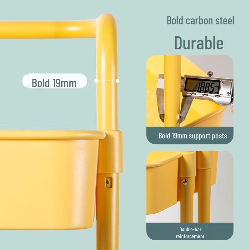 maxcook 3-Tier Rolling Kitchen Storage Cart