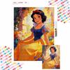 Snow White Oil Painting Handmade Painting Art Kit Mosaic Diy Home Decoration Gift