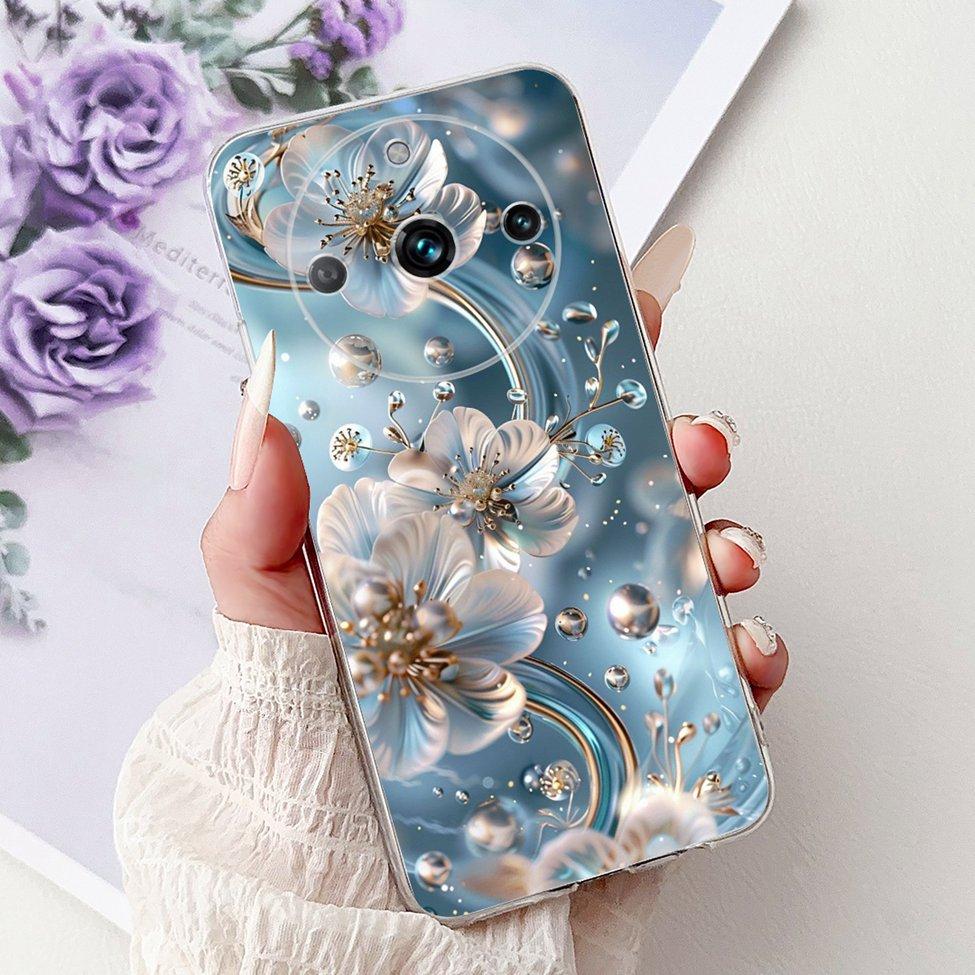 For Realme 11 Pro Plus RMX3740 RMX3741 Cover For Realme 11 Pro+ Case Simple Fashion Letters A-Z Pattern Design Silicone Bumper