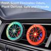Car Mounted Aromatherapy Vent Can Rotate Wheel Hub Perfume Decoration Creative Air Conditioner Vent Aromatherapy Clip Interior