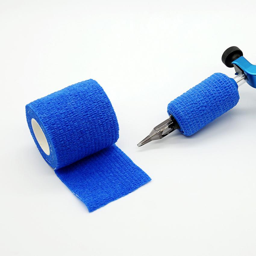 Disposable Self-adhesive Elastic Bandage Grip Tattoo  Disposable Tattoo Grips Cover Tattoo Cover Tape Permanent Makeup Supplies