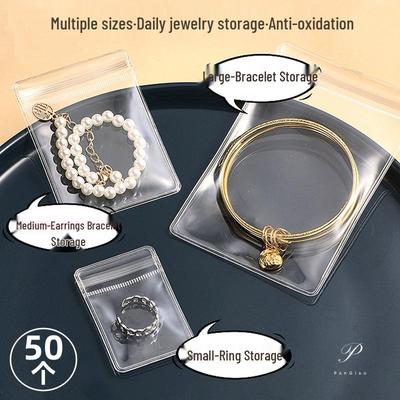 Large Capacity Transparent Anti-Oxidation Jewelry Storage Box for Earrings, Studs, Necklaces, and Rings