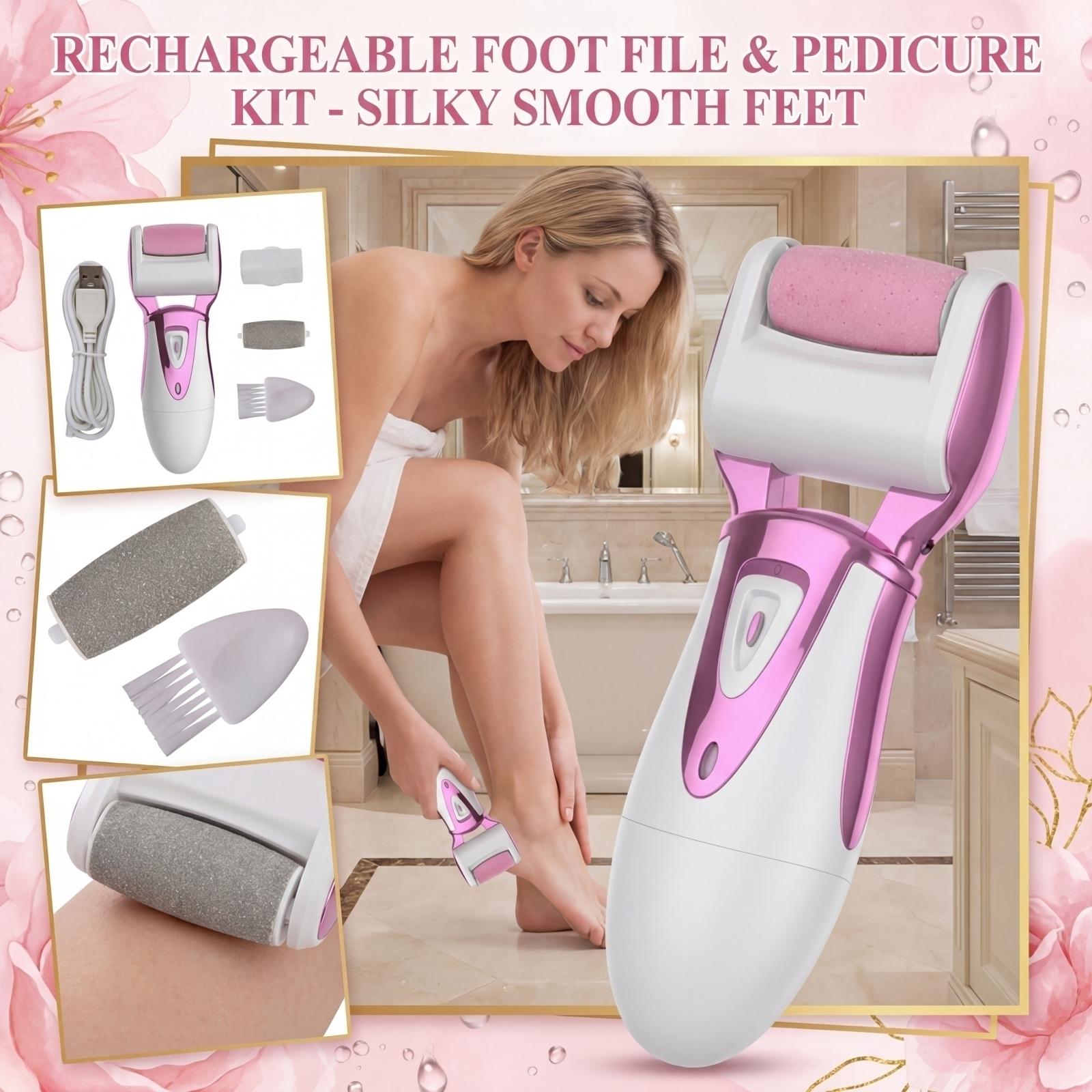 Rechargeable Electric Foot Exfoliator And Pedicure Tool One Size