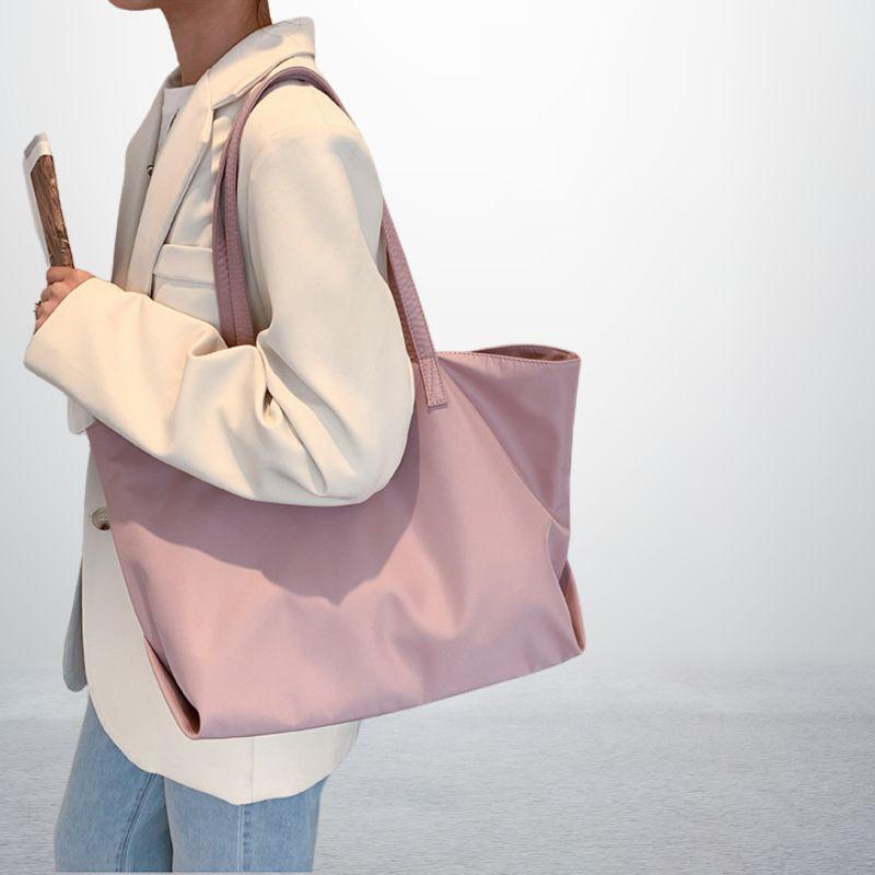 New Women'S Tote Bag | Large Capacity | Casual Canvas & Waterproof Nylon | Versatile Shoulder Bag For Class And Gym Commuter Bag