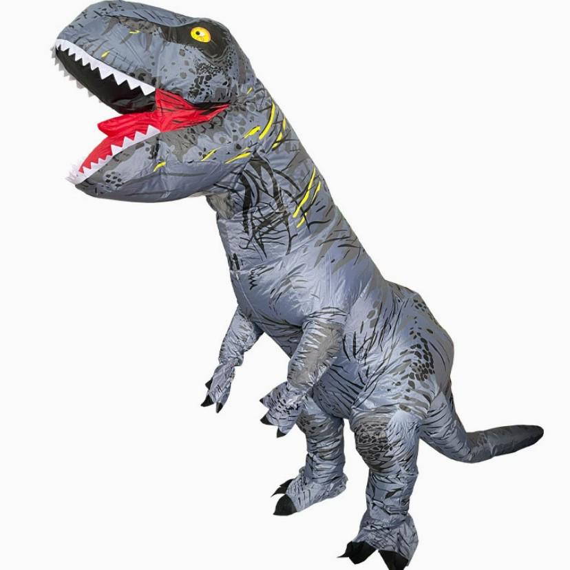 Aufblasbares Dinosaurier-Fahrradkostüm – Lustige Requisite für Partys & Cosplay