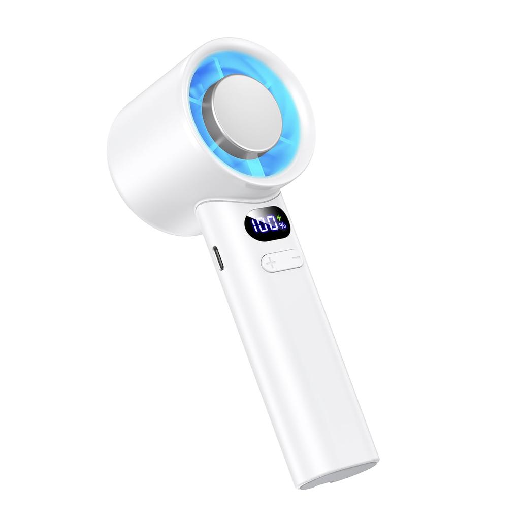 Handheld Portable Fan Latest Largest 5000mAh 120 Wind Speed Compact USB Up To 8 Hours of Compact Mini Smartphone Desktop Heatstroke Heatstroke