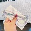 Cat Eye Frame Glasses Women Anti Blue Light Reading Glasses Spectacles Computer Decorative Eyeglasses Face Decor Plain Eyewear