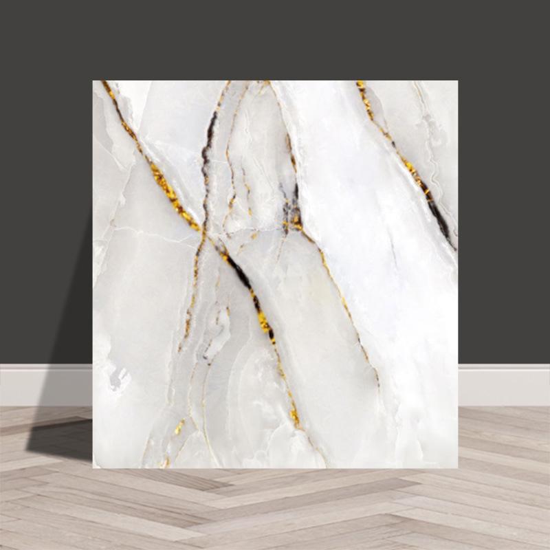 Marble-Look Self-Adhesive Waterproof Wallpaper Tile, 30x30 cm, Ideal for Dorms