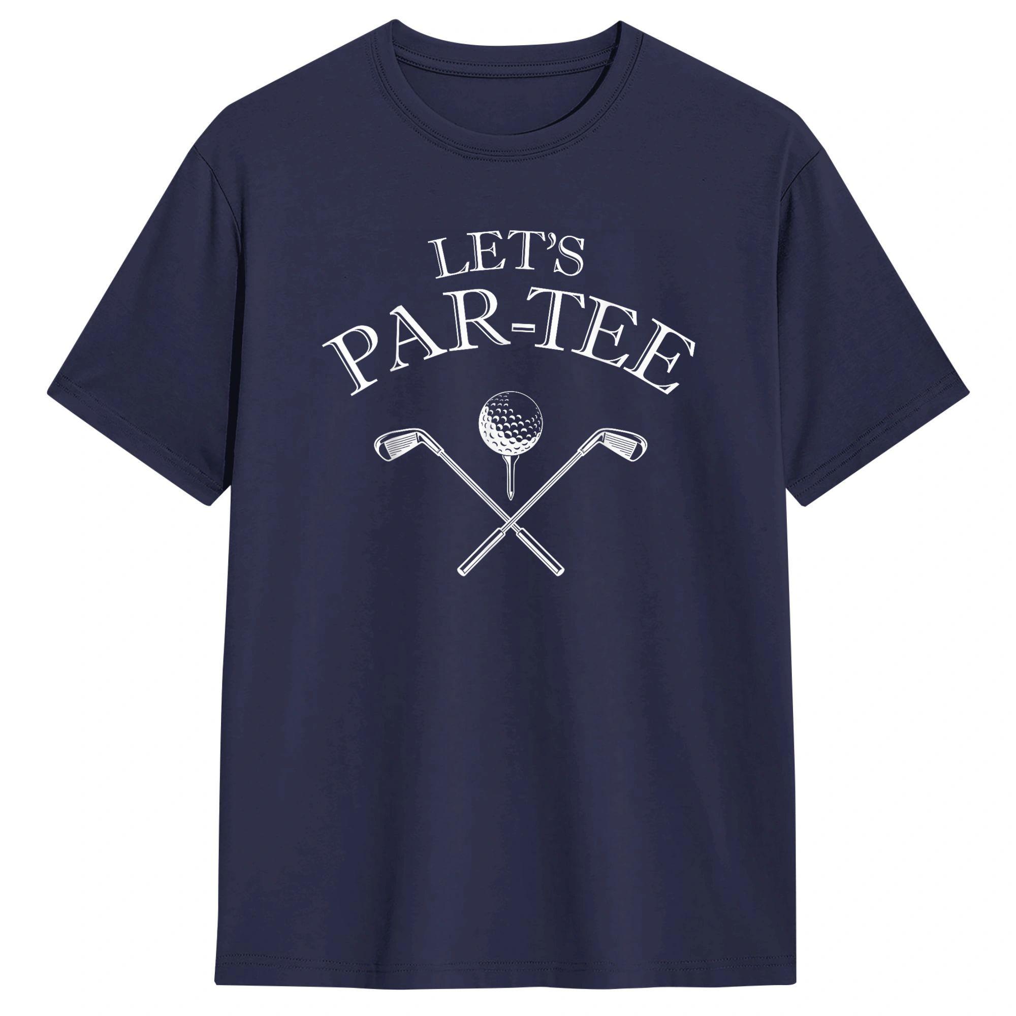 

Men LetS Par Tee TShirts 100 Cotton Clothes Summer Y2K Basic ShortSleeved T Shirt ONeck Harajuku Loose Tee Shirt 4XL