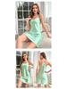 Yaoting Women's Summer Satin Ice Silk Camisole Nightgown