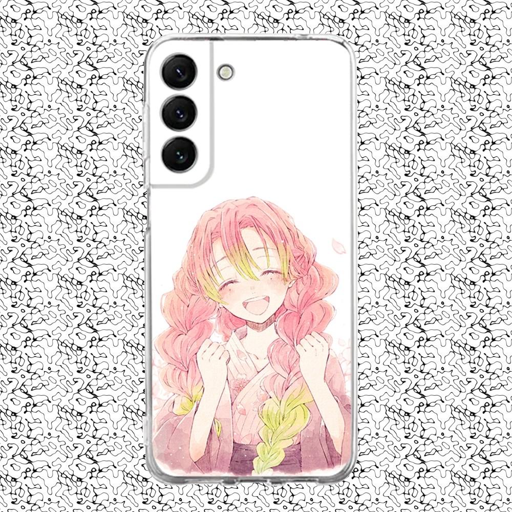 Mitsuri Kanroji Phone Case Silicone For Samsung S30,S23,21,22,20 Ultra,S20 FE lite,S10,9,PIus Note20ultra Cover Clear