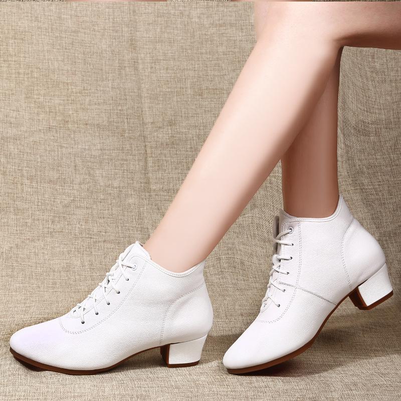 Women's Soft Sole High-Top Latin Ballroom Dance Boots