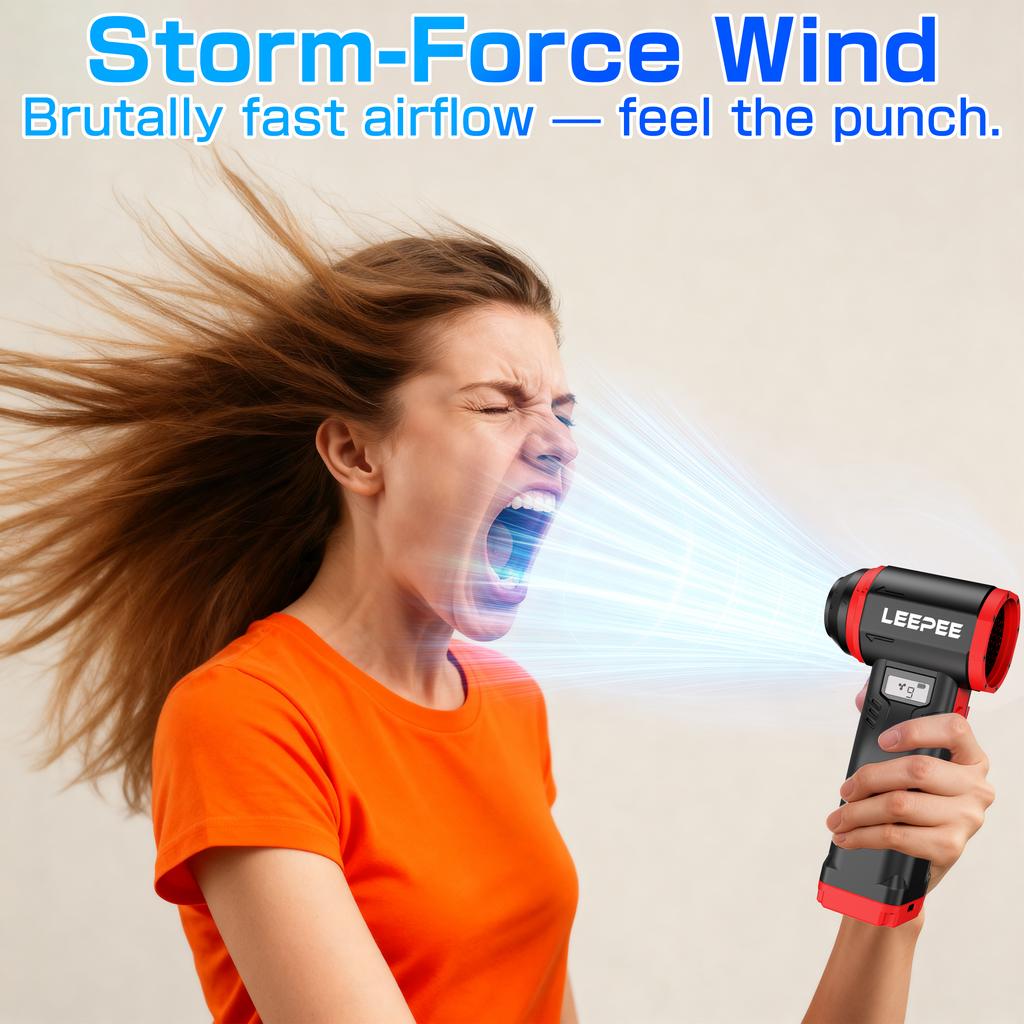 For Car RV Truck Trailer Handheld Turbo Fan SUV Cleaning Jet Blower Tools Violent Fan Wireless Hair Dryer Powerful Air Blower