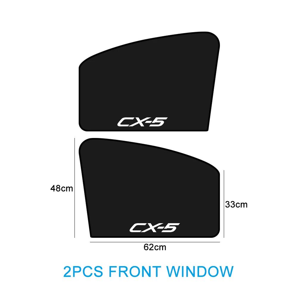 Car Side Window Sunshade Cover Magnetic Blackout Curtain Protector Auto Accessories For Mazda CX5 CX-5 KE KF AWD Skyactiv CX 5