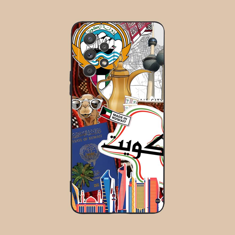 

Kuwait Flag Mobile Cell Phone Case for Samsung Galaxy A56 55 54 53 52 51 36 35 34 23 16 15 5G Colour Cover Pretty Cover Galaxy A16
