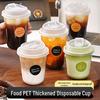 Ten Color Life 500ml Disposable Plastic Cups with Direct Drink Lids