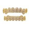 Christmas Explosions Big Color Treasure Zircon Gold-plated Braces for Fashion Hip Hop Personalized Rap Teeth