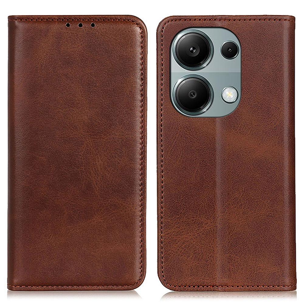 

For Xiaomi Redmi Note 13 Pro 4G/Poco M6 Pro 4G Case Wallet Split Leather Protective Phone Cover E