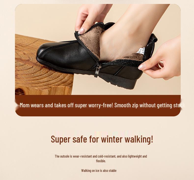 Mori Style Women's Suede Ankle Boots: Flat Round Toe, Fleece-Lined, Soft Sole – Winter 2025 Collection