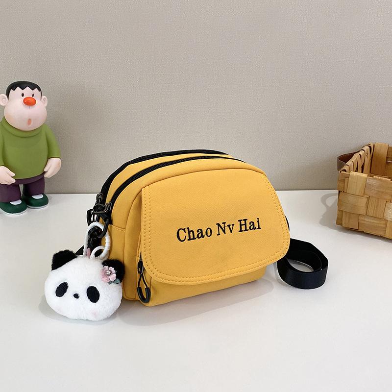 

Crossbody small bag women s 2025 summer new fashion simple canvas bag summer small fresh girl crossbody bag no pendant жёлтый