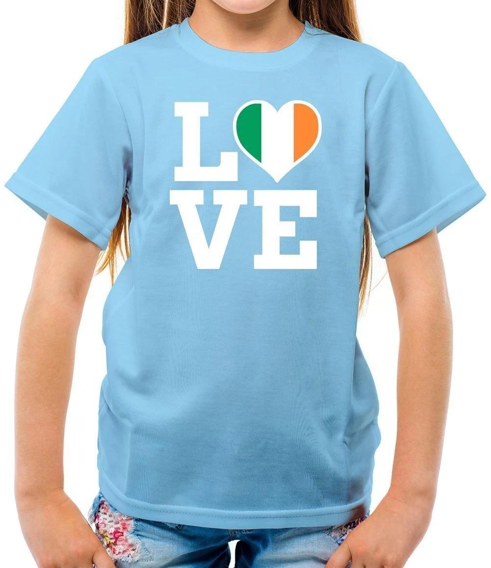 Love Ireland Flag - Kids T-Shirt - Irish Flags Dublin Belfast City Eire 160