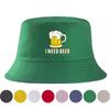 Cappello a secchiello unisex con stampa birra, cappellino estivo casual parasole, cappello unisex con grafica divertente a lettere per campeggio all'aperto, festa in spiaggia