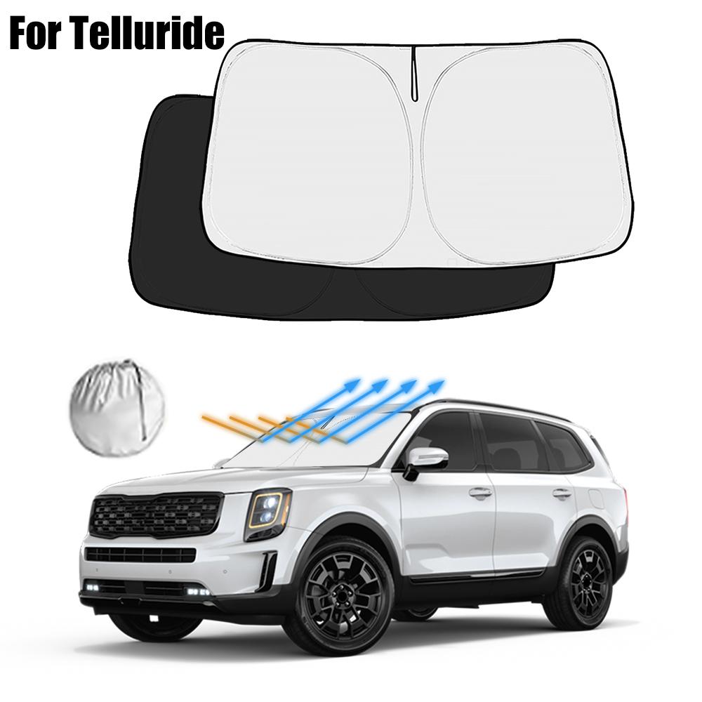 Car Windshield Sunshade Cover For Kia Telluride 2020-2026 2026 2026 Front Window Sun Shade UV Protection Interior Accessories