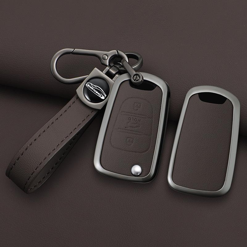 Zinc Alloy Leather Car Key Case For Hyundai I20 I30 Ix20 Ix25 Ix35 Elantra Kia Sportage Rio 3 Soul Optima Ceed Pro K5 K2 Pride