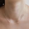 (Silver 925) Pearl Connect Chain Necklace NZ2411