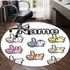 Personalized K-Kpop Team Round Chair Office Rug - Perfect for Mat, Office Chair & More - Ideal Gift for Birthdays and Holidays