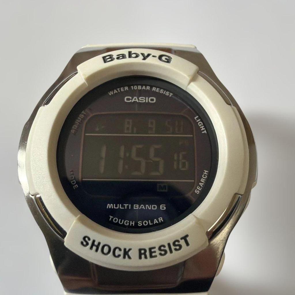 Used CASIO Baby-G Radio-controlled Solar 10 ATM Water Resistant, Working