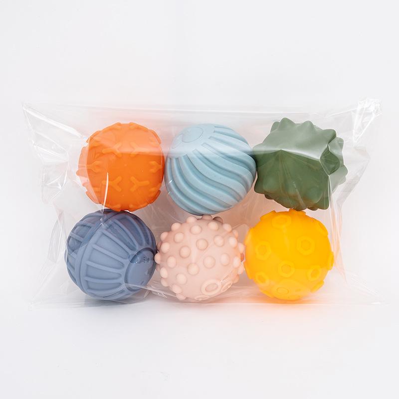 

Набір сенсорних м ячиків з м якої гуми для малюків віком 3-6 місяців - Масаж, Сприйняття та Розвиток Дотику