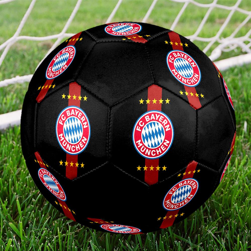 Bayern München3 Soccer Ball Colorful All Ages Machine Stitched PVC Competition Ready Durable High-Bounce.SIZE5