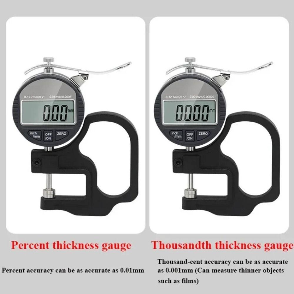 0.01/0.001mm Digital Thickness Tester LCD Screen Display Micrometer Thickness Meter  Thin Metal