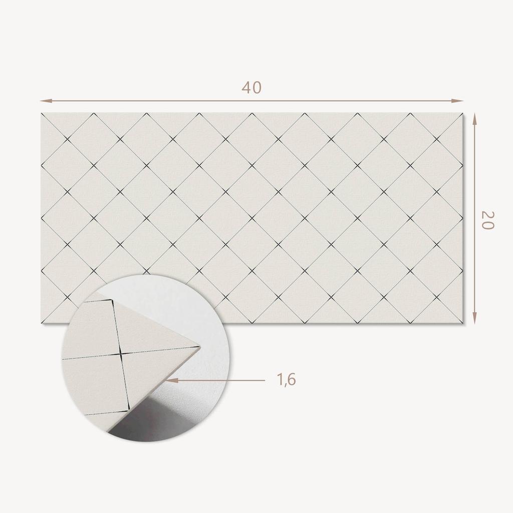 Komplet Kafelków Pcv Z Wzorem Do Salonu Samoprzylepne Geometryczny Wzór Rombów 10X40X20 Cm