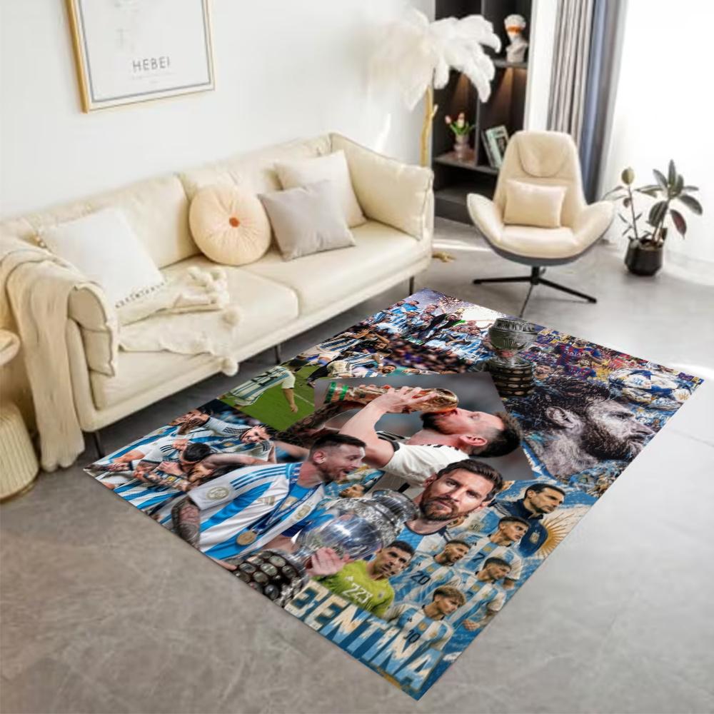 Lionel Messi Fc Barcelona Football Stars Floor Mat Suitable For Hallway Living Rooms Outdoor Playrooms Antislip Carpet Anime Office Decor Wedding Part