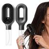 Anti-Frizz Spray Hair Brush with Fine Continuous Mist, 2-in-1 Detangling Hair Brush